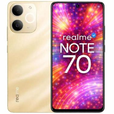 Imagem de Smartphone Celular Realme Note 70, 256GB, 4GB RAM, Android 14, Câmera 