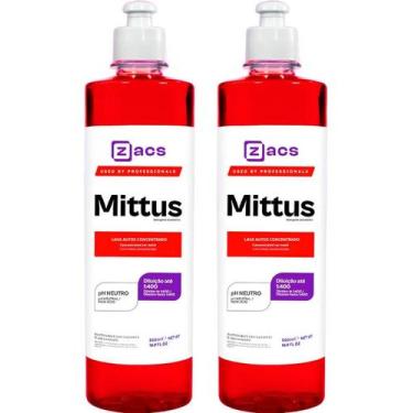 Imagem de Kit com 2 mittus shampoo automotivo neutro zacs - marca, Sem variação
