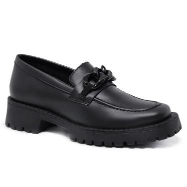 Imagem de Sapato Feminino Plataforma Mocassim Oxford Fivela
