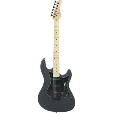Imagem de Guitarra STS100 Black Satin com Corpo em Basswood e Braço em Maple Preto Strinberg