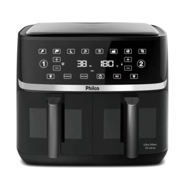 Imagem de Air Fryer Philco 10L Cesto Duplo 2000W PAF10A 127V, Preto, 110 V