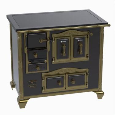 Imagem de Fogao a Lenha Venax n 2 Imperador Premium Preto, SAIDA DIREITA