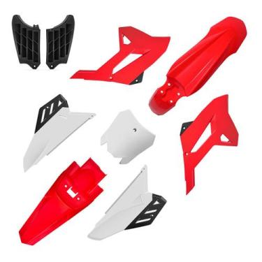 Imagem de Kit Carenagem Biker 4ction Honda Crf 250f 2018 Em Diante, Vermelho / B