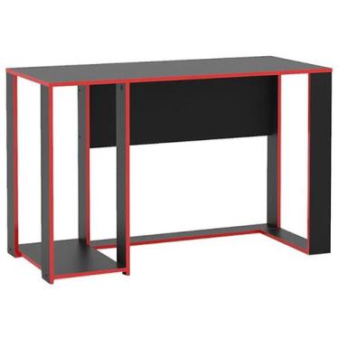 Imagem de MesaGamer Politorno Singapura Preto/Vermelho, Preto e Vermelho