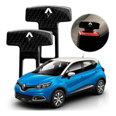 Imagem de Par Fivela Anti Som Cinto Trava Renault Captur Duster Oroch - Emblemat