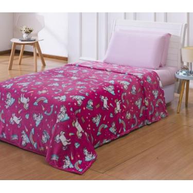 Imagem de Manta Infantil Estampada Personagens Solteiro Super Macio 1,5m X 2,1m 