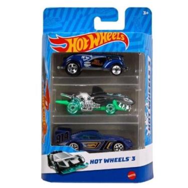Imagem de Kit C/3 Carros Hot Wheels K5904 Mattel