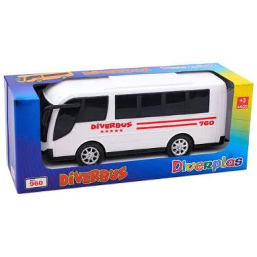 Imagem de Onibus Miniatura Brinquedo Infantil DiverBus DiverPlas