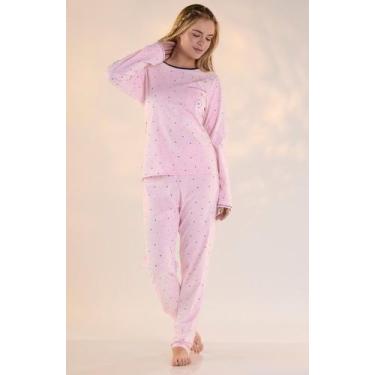 Imagem de Pijama Manga Longa com Calça em algodão mãe e filha 40432INF - PZAMA, 