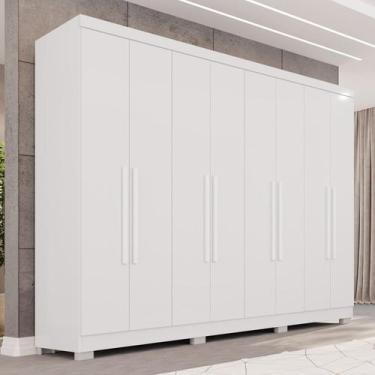 Imagem de Guarda-Roupa Casal com Pés 8 Portas 4 Gavetas França Espresso Móveis