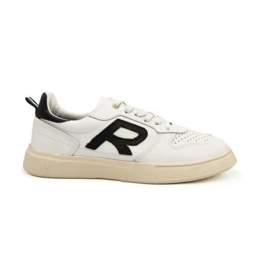 Imagem de Tênis Reserva Go Type R Classic Masculino Couro Branco Preto Original,