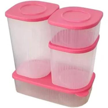 Imagem de kit Flesch Box 4 peças Tupperware original