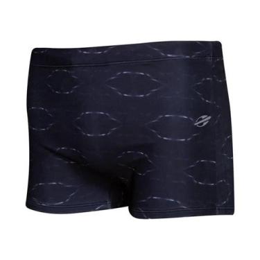 Imagem de Sunga Boxer Estampada 24cm Sublimada Mormaii, P, Preto