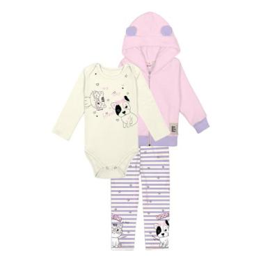 Imagem de Conjunto Body 3 peças Estampado Infantil Abrange, Estampado, P