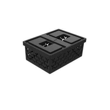 Imagem de Cesto Organizador P Caixa Pequena Lavanderia Closet - Crippa, Preto