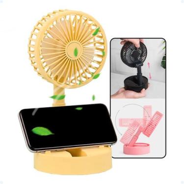 Imagem de Ventilador De Mão Portátil Bateria Recarregável USB Retrátil - Hxt, Am