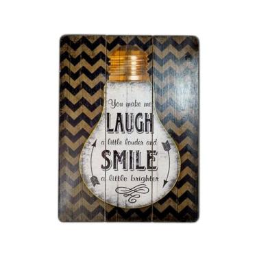 Imagem de Quadro Decorativo Mdf Colorido 30x40 Smile - D'Rossi - DRossi