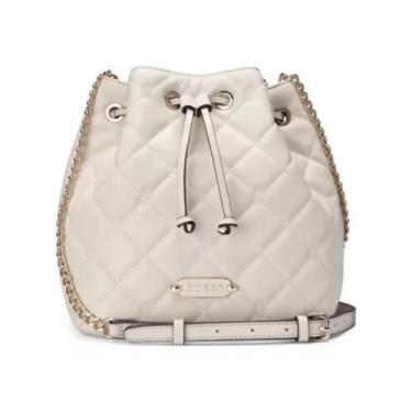 Imagem de Bolsa Guess Quincey Bucket Off White