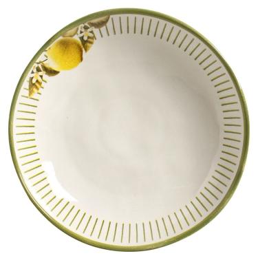 Imagem de Conjunto de 6 Pratos Fundo Bio Lemon em Cerâmica Stoneware para Mesa Posta Estampa Outr...