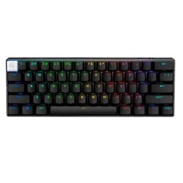 Imagem de Teclado mecanico gamer sem fio logitech pro x 60 lightspeed rgb tactil