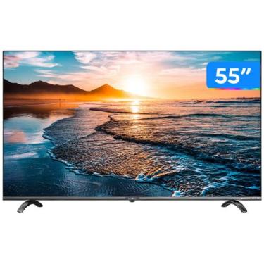 Imagem de Smart TV UHD D-LED 55 Britania BTV55Q20N5SBL - Wi-Fi 4 HDMI 2 USB, 55"
