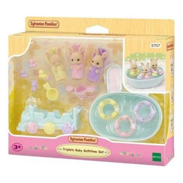 Imagem de Conjunto Hora Do Banho Trigêmeos 5707 Sylvanian Families