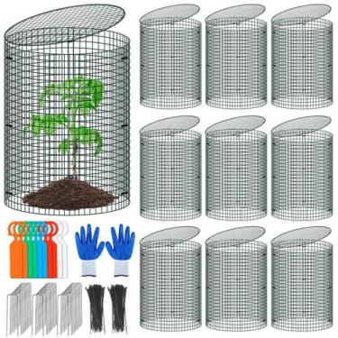 Imagem de Gaiola Protetora para Plantas MUDEREK 30 peças 30x40 cm em Tela