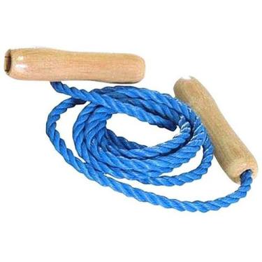 Imagem de Corda de Pular de Nylon 2,0m com cabo Sports Mania - Pangué, Azul