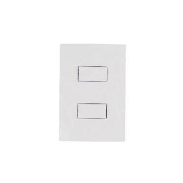Imagem de Conjunto I9 2 Interruptor Simples 10A Branco Ilumi