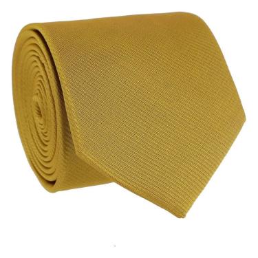 Imagem de Gravata Social Masculina Slim Lisa Tons Amarelo Premium Sem Nó Eventos Casamento Padrinho Trabalho Congresso