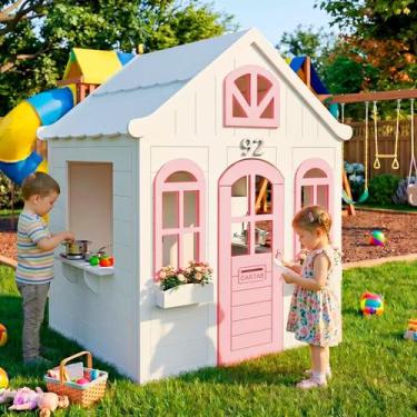 Imagem de Casinha Infantil De Madeira Encanto - Eita Casa Perfeita, Rosa bebê