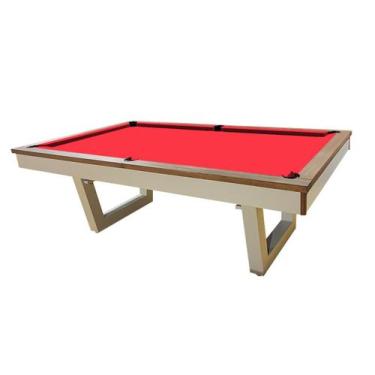 Imagem de Mesa de Sinuca/Bilhar - 2,34x1,34 - Nelson Bilhares, Vermelho