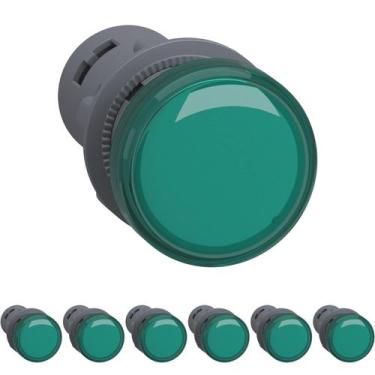 Imagem de 7 Sinaleiro 22mm Led Verde 110vca - Xa2evf3lc Schneider