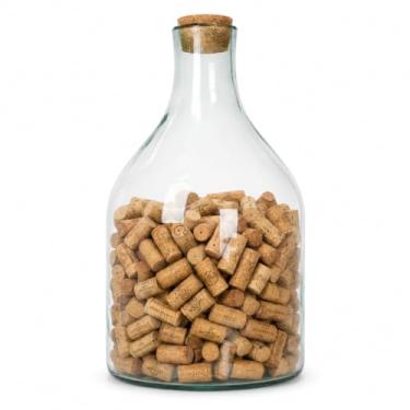 Imagem de 【Cozena】Garrafão Gigante Porta-Rolhas 30 Litros em Vidro Grosso Transparente, Para Adega, Área Gourmet, Salas, Bares e Decoração de Ambientes em Geral