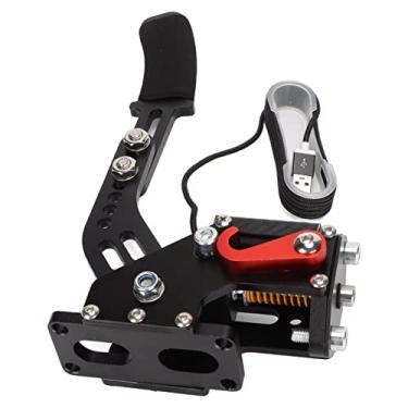 Imagem de Freio de mão USB, desempenho estável Jogos de corrida Freio de mão simula Plug and Play Aço suave de alta dureza para G25 G27 G29 T500 T300