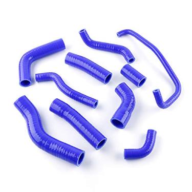 Imagem de LUXERAD Tubo de refrigeração de 3 camadas de 4,5 mm de desempenho de silicone para Yamaha YZF R6 2006 2007 (azul)