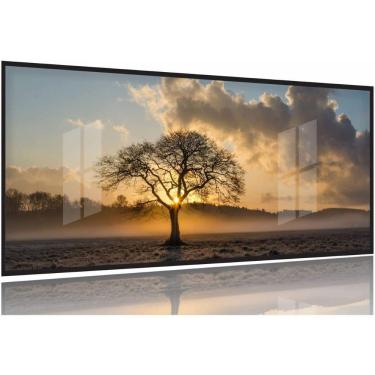 Imagem de Quadro Decorativo Árvore Seca Raio De Luz 130x60 Moldura Preta 2x2