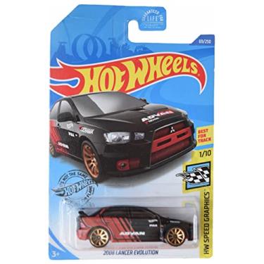 Imagem de Hot Wheels 2020 Hw Speed Graphics 2008 Lancer Evolution, Preto, Escala 1:64