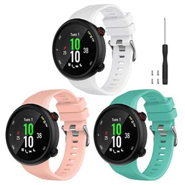 Imagem de Watbro Pulseira de silicone macio compatível com Garmin Forerunner 45S, pulseira esportiva de silicone macio, pulseira de fitness para smartwatch Garmin Forerunner 45S