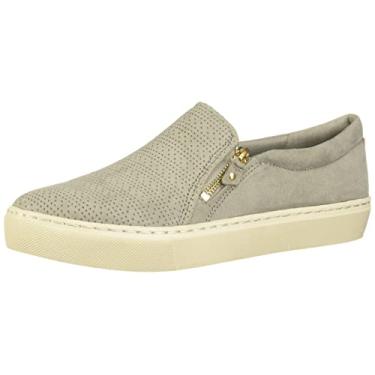 Imagem de Dr. Scholl's Shoes Tênis feminino No Chill, Microfibra camuflada cinza macia, 6