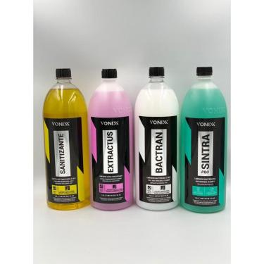 Imagem de Kit Sistema Vsc Bactran, Extractus, Sanitizante e Sintra PRO 1,5l Vonixx