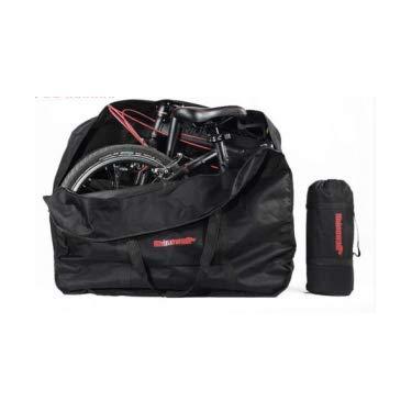 Imagem de TOTMOX Bolsa dobrável de bicicleta de 50 cm para viagem à prova d'água grande bolsa de armazenamento de bicicleta preta