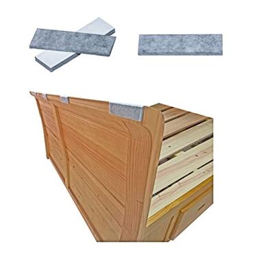 Imagem de aneaseit 32 peças de almofadas antivibração e à prova de som para moldura de cama, chega de barulho, protege paredes de batidas, ferramenta antivibração de cabeceira para camas, armários, sofás, fácil instalação (8,8 cm x 2,8 cm x 0,5 cm)