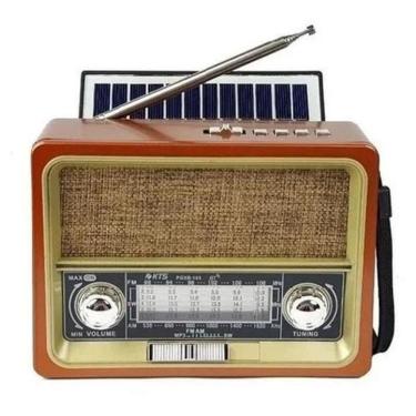 Imagem de Radio Retro Usb Solar Recarregável