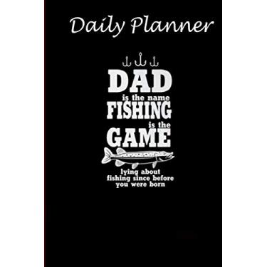 Imagem de Daily Planner - Fishing notebook for Funny Dads who like to Fishvintage: Daily planner 2021, US map, US holiday, 6x9 inch, 136 pages