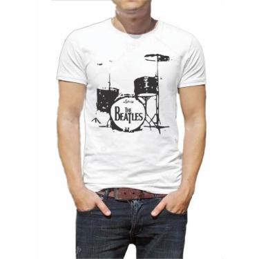 Imagem de Camiseta T-Matcs Em Malha De Algodão Penteado - Beatles Bateria