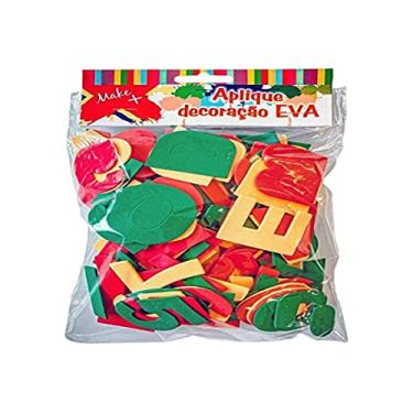 Imagem de Alfabeto Móvel, Make+, Vogal e Consoante, Multicor, Pacote com 148 Letras