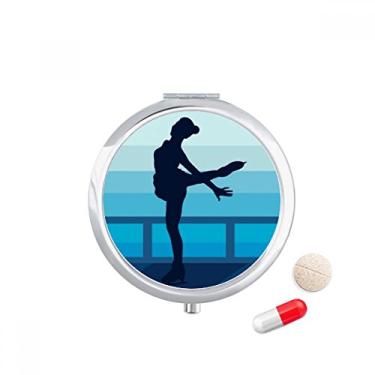 Imagem de Bolsa de pílula feminina para patinação esportiva de inverno com bolso e compartimento para remédios