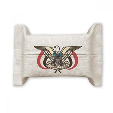 Imagem de Bolsa de linho de algodão com emblema nacional do Iêmen