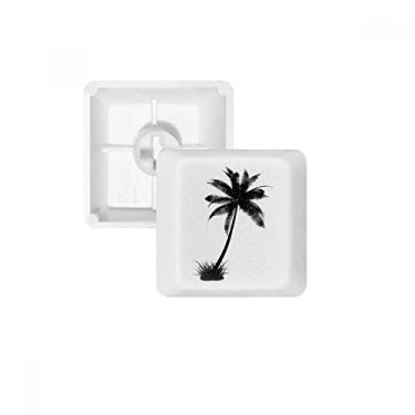 Imagem de Kit de atualização de teclado mecânico PBT com contorno preto da Coconut Tree Beach